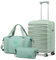 Sea choice Koffer Handgepäck 55cm Hartschalenkoffer 100% ABS Reisekoffer 1 Reisetasche und mit Kulturbeutel, 360° Doppel Spinner Rollen & TSA Schloss