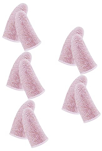 LOPUNER Spiel Fingerlinge Fingerschutz Aus Carbonfaser 10 Stück Elastische Schweißresistente Fingerschützer Für Mobiles Gaming Atmungsaktive Fingerspitzenhüllen Für Präzises Touchscreen Spiel