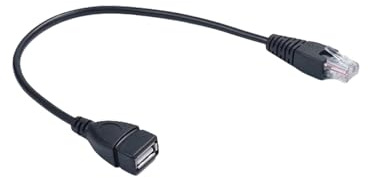 YUNGLOO Câble convertisseur USB vers RJ45 avec fonction Plug and Play vers câble Ethernet RJ45 pour imprimante réseau, webcams, adaptateur Ethernet