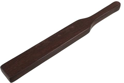IWOWHERO Ergonomic Manual Back Massager Wood Paddle for Shoulder Neck Body Legs Arms Smooth Hand-Polished Zitan Wood Tapping Hammer Natural Grain Fatigue Relief Tool for Office Home Use