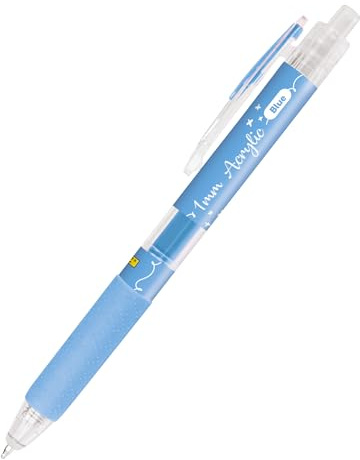 Online Acrylic Liner Blau, 1x I Acrylmarker auf Wasserbasis blue I Schnelltrocknend auf Holz & Kunststoff – auch als Glasmalstifte oder Steine bemalen I Acrylic Marker, hohe Deckkraft