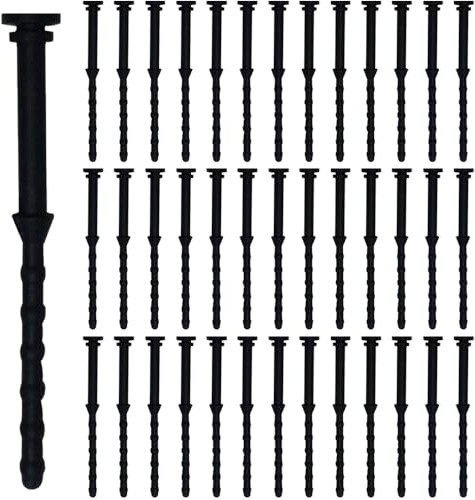 HAAMNING7 Gummi Computer Kühlung Fans Mount Schraube, 65mm/2.56inch CPU Lüfter Montage Pin Niet Verringerung der Lärm Anti-Vibrations-Weichgummi-Schrauben (40er Pack)
