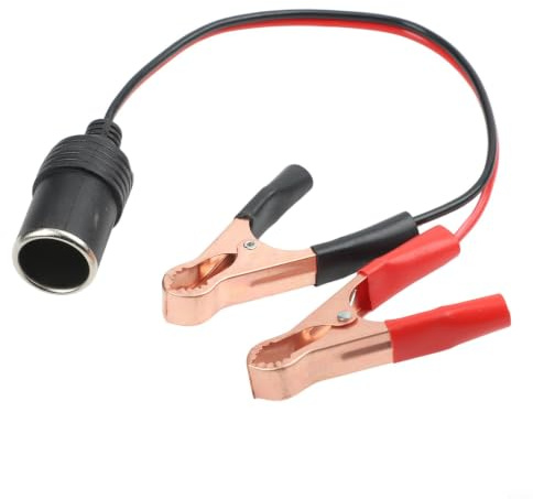 Universeller 12V 50A Adapter mit Krokodilklemmen für Wohnmobile Boote und LKW Batterien