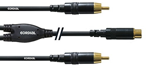 Cordial CFY 0.3 ECC Y-Adaptor Cable RCA Female / 2x RCA Male 0.3 m with Gold-Plated Contacts