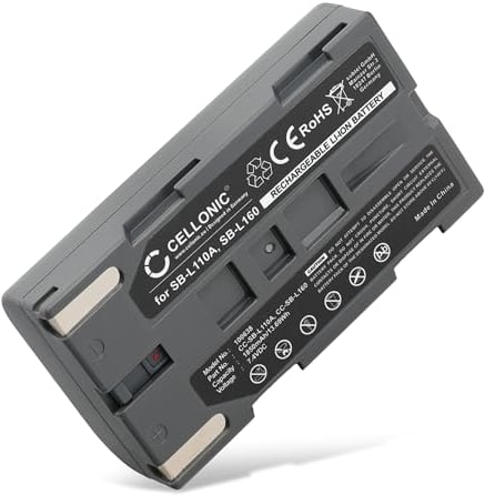 subtel® SB-L110A -L160 -L320 -L480 Battery Replacement for Samsung SC-L906 L901 L860 L810 L700 SC-D23 VP-W80 W70 W60 VP-M50 VP-L800 L900 L700 L600 L600 1850mAh Camera Spare Backup Power Pack