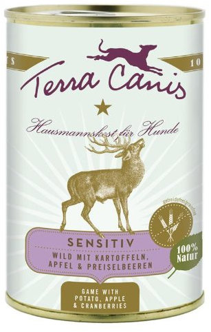 Terra Canis | Wild mit Kartoffel, Apfel und Preiselbeere | getreidefrei | Nassfutter | 12x400g