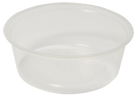 Vegware CF7057 PLA cold portion pot, 2 oz. (Pack of 2000) | Ideal for commercial catering, food service, and sample distribution to ensure precise portion control in busy kitchens.