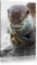 Pixxprint anmutiger kleiner Zwergotter B&W, Größe: 60x40cm, Leinwandbild, fertig gespannt, Wandbild, Dekoration, Kunstdruck, kein Poster