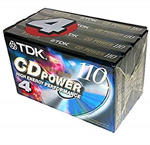 4er Pack TDK CD Power 110 Typ II (CrO2) High Bias New blank Audio Kassetten