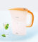 Flama Jarra Purificadora de Agua Naranja, Capacidad 2L, 1.2L de Agua Filtrada, Jarra con Asa Ergonómica, Sistema de Filtrado Aqua Optima