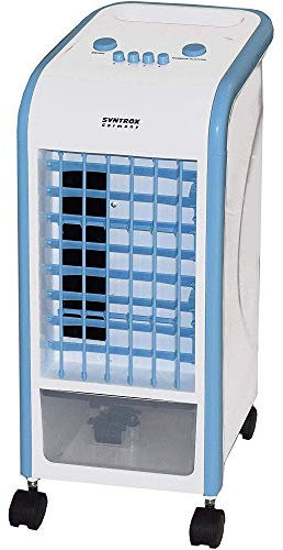 Syntrox Germany - Enfriador de aire 4 en 1 (800 m3/h, tanque de 4 litros, ventilador, humidificador y ambientador), color azul