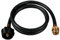 Char-Broil Tuyau et Adaptateur de 1,2 m, Noir