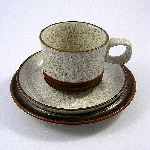 Denby Potters Wheel Teacup Trios