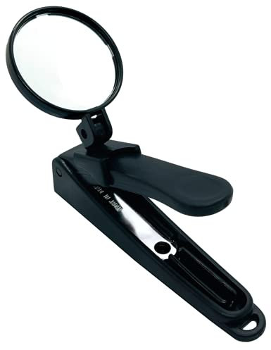 CANARY Japanese Nail Clippers with Magnifying Glass for Senior, Sharp Heavy Duty Japanese Steel Blade, Large Nail Clippers Magnifier Loupe Set, Made in Japan