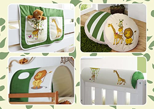TiCAA Kinder Hochbett Zubehör Set 4-teilig