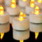 YIWER LED Kerzen,100 Stück LED Teelichter Kerzen CR2032 Batterie betrieben Kerzen unscented flammenlose Teelicht (warmes Gelb 100pcs)