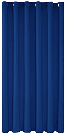 Deconovo Verdunkelungsvorhang Ösen Gardinen Vorhang Tür Blickdicht Thermovorhang Thermo gegen Kälte Thermogardine Raumtrenner Wärmeisolierend Türvorhang, 290x200 cm(HöhexBreite), Königsblau, 1 Stück
