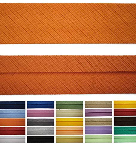 Roban Fashion Baumwoll Schrägband 16mm breit Textilband Blende in 24 Farben
