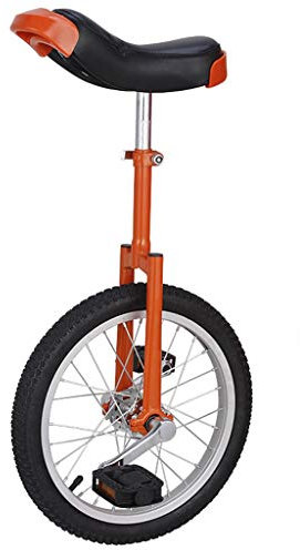 TXTC Laufrad Fahrrad for Erwachsene Und Kinder Einrad Mit Flachschulter Standard-Gabel Und Ergonomischer Sitz, Aluminiumlegierung Lock, for Outdoor-Sport, 18 / 20inch (Color : Orange, Size : 20inch)