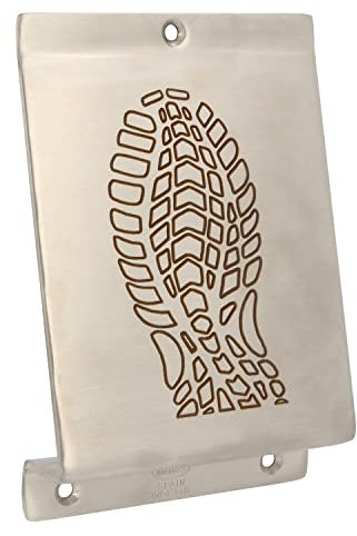 AMIG - 23958 | Pédale portes 1 | 147 x 98 x 3 mm | Acier inoxydable AISI 304 | Mat