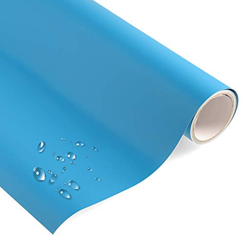 timalo® Premium Möbelfolie selbstklebend uni matt Küchenfolie Klebefolie zum Bekleben von Möbel, Türen PVC Folie Küche Bastefolie Türfolie | Hellblau-M-500x63cm