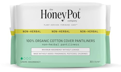 The Honey Pot Company, Organic Everyday Non-Herbal Pantiliners, 30 Count