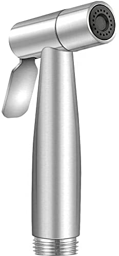 CENPEK Cabezal pulverizador de bidé de mano de acero inoxidable para baño, bidé, grifo de inodoro, para ducha, baño, higiene, paño de inodoro, limpieza de pañales