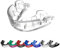 OPRO Silver Level Erwachsene und Kinder Sport Mundschutz mit Etui, Mundschutz mit revolutionärer Anpassungstechnologie für Hockey, Lacrosse, Rugby, MMA, Boxen und BJJ (Transparent, Erwachsene)