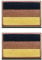 Taktisch Wüstenasche Deutschland Flagge Patch Deutschland Stoff-Patch mit Klettverschluss für Kleidung Taschen Rucksack Uniform Weste Hundegeschirr Militär Taktisch Draussen Jersey Kollektor