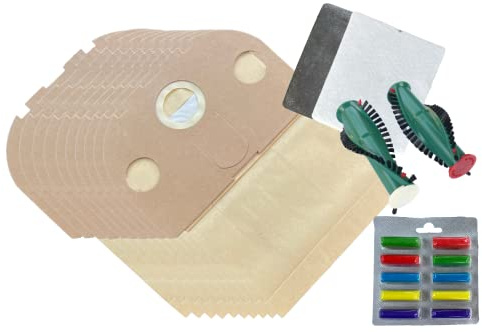 10 Staubsaugerbeutel geeignet Vorwerk Tiger 250 251 252 + Bürsten ET 340 EB 350 EB 351 + 10 Duftstäbchen