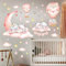 DECOWALL SG2-2203 Träume groß, klein Wandaufkleber Kinder Wandtattoo Kinderzimmer Dekor abziehen und aufkleben Abnehmbare Babyzimmer inspirierende zitate spielzimmer schlafzimmer party