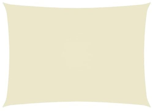 Bussandri Exclusive - Sonnensegel Oxford-Gewebe Rechteckig 6x8 m Creme