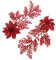 Garneck 6 Stück Weihnachtsblumen-Hochzeitsgirlande Graue Blumen Hochzeitsdekorationen Für Tische Glitzernde Blätter Kleine Weihnachtssterne Zum Basteln Blumen Für Tischdekoration