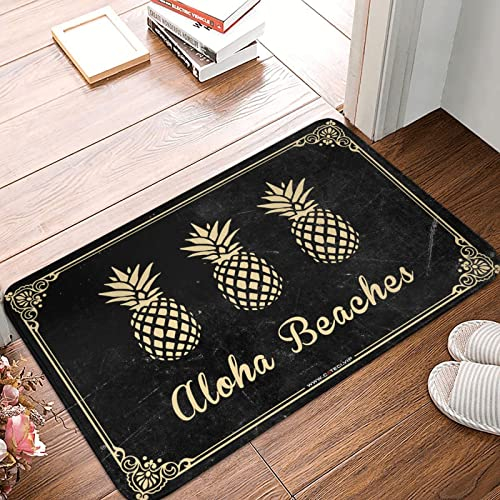Lustige Raumdekoration Aloha Strände Ananas Teppich Herbst Outdoor Matten für Haustür Urlaub Teppich (Größe: 50 x 80 cm)
