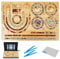 Bamboo Bead Design Board for Jewelry Making, Bead Plate, Beading Mats Trays, Bamboo Combo Beading Board for Jewelry Bracelets Necklaces Making, DIY Design