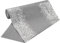 100%Mosel Tischläufer Leinenoptik Grau, Punkte in Silber, (28 cm x 5 m), Tischband, edle Tischdeko für Weihnachten & Adventszeit, Festliche Dekoration zu besonderen Anlässen