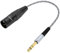 JOLGOO 1/4 Inch TRS to XLR Male Adapter Cable, Balanced 6.35mm Plug to 3-Pin XLR, Microphone Cable, 0.3 Meters