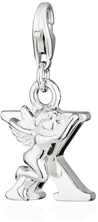 NKlaus Bracelet Bead Charm - Anhänger Buchstabe X 925 Silber Alphabet für Armband 15222