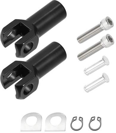 QUARKZMAN Supports De Repose-Pieds Passager, Kit De Monture De Clevis Noir Pour Harley Davidson Softail 2000-2006