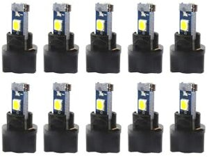 MACHSWON Canbus T5 LED-Leuchtmittel Auto-Glühlampen 2721 37 74, PC74, Schraubsockel, Armaturenbrett, Licht, Instrumentententafel, Cluster-Leuchte, Ersatz-Leuchtmittel, 10 Stück