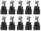 MACHSWON Canbus T5 LED-Leuchtmittel Auto-Glühlampen 2721 37 74, PC74, Schraubsockel, Armaturenbrett, Licht, Instrumentententafel, Cluster-Leuchte, Ersatz-Leuchtmittel, 10 Stück
