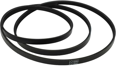 vhbw Cinghia trapezoidale compatibile con Miele TMB140WPTMB100-40, TMB640WPTMB600-40, TKS850WPTKS800-50, TMG840WP asciugatrice - 188 cm nero