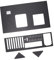 Ejoyous Open Frame Gehäuse, PC Mining Rig Frame für ATX, M-ATX, ITX 305x245mm Motherboards, Schwarz, SECC Chassis, Motherboard Bracket Kit