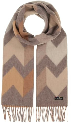 FRAAS Cashmink Schal 34 x 200 cm - Weicher als Kaschmir - Schal mit Zickzack-Muster - Made in Germany - Sustainability Edition Grau