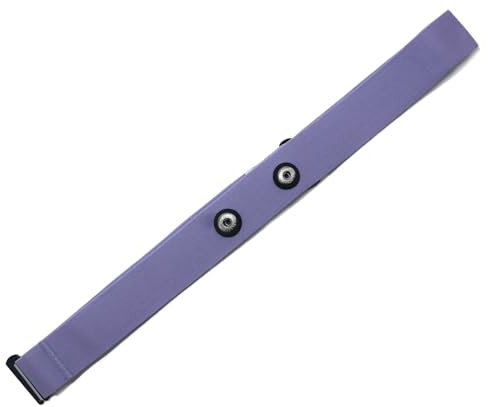 Pulsmesser Brustgurt Ersatz für Polar H10 Polar H9 Polar H7, Einstellbarer HRM Soft Ersatz Brustgurt Kompatibel mit Polar Herzfrequenzsensor (Lila)