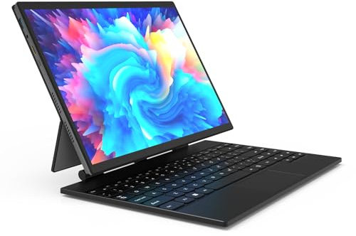 GREFIC 14 Ordinateur Portable Tactile 2-en-1, Tablette PC avec Clavier, 16Go RAM, 512Go SSD, Windows 11, Alder Lake-N95 (3,4 GHz), Écran FHD 2240x1400