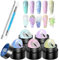 Nail Sculpting Gel - 5 Colors Nail Solid Builder Sculpting Gel - Manicure Set Non-Stick for Home Salon Carving Molding Building Painting, Soak off UV/LED