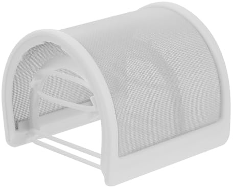 Metall Mikrofon Popfilter Weiß, U-förmiger für Handmikrofone | Plosive, für Mikrofone und Kabelgebundene Modelle, 1 Stück, 50g