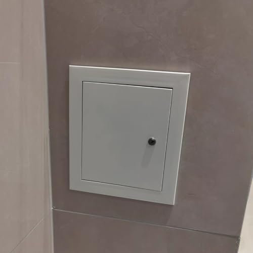 MegLob Sanitär-Revisionsklappe Für Trockenbau, Quadratische, Verstärkte Wandzugangstür Aus Metall, Hochleistungs-Serviceschacht-Türklappe Aus Aluminiumlegierung,15 * 15cm