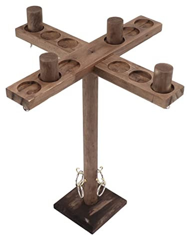 NDNCZDHC Hook und Ringspiel, großes Ring -Turf -Spiel für Erwachsene, Tabletop -Spiele für 4 Spieler